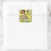ADELAIDE ~ HAPPY BIRTHDAY ~ Maypole Quadratischer Aufkleber (Tasche)