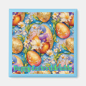 ADELAIDE ~ Happy Easter ~ Golden Eggs ~  Magnet (Vorne)
