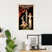 Adelaide Herrmann 1900 Hindoo-Magie-Show PLAKAT (Heimbüro)