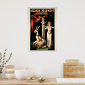 Adelaide Herrmann 1900 Hindoo-Magie-Show PLAKAT (Küche)