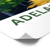 Adelaide Hills Australia Travel Print Poster (Ecke)