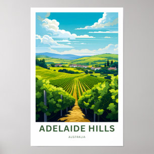 Adelaide Hills Australia Travel Print Poster