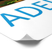 Adelaide Hills Park Reise Vintage Poster Ski (Ecke)