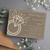 Adelaide | Kurierte Farbe | Verlobungsparty Einladung