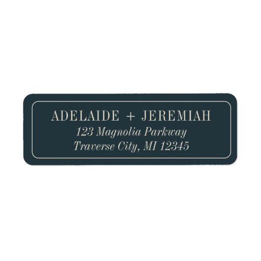 Adelaide | Kurierte Farben | Hochzeitsadresse (Vorne)