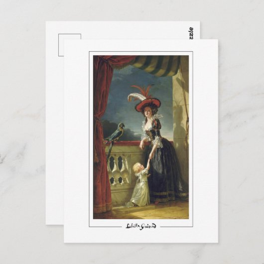 Adélaïde Labille-Guiard #24 - Fine Art Postcard Postkarte (Vorne/Hinten)