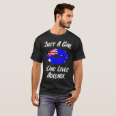 Adelaide Lips Mouth Love Australian Flag T-Shirt (Vorne ganz)