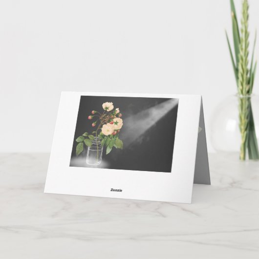 Adelaide-Rose auf Schwarzem Karte (Rückseite)