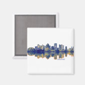 Adelaide Skyline Magnet (Vorderseite/Rückseite)