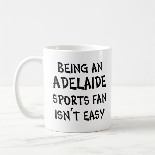 Adelaide-Sportfan, zu sein Kaffeetasse (Links)