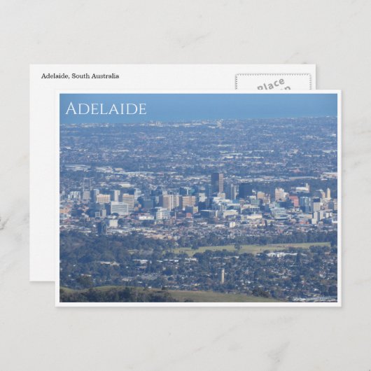 adelaide Stadt Postkarte (Vorne/Hinten)