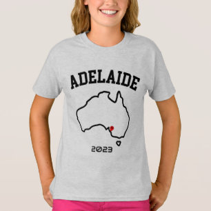 Adelaide Stadtkarte Maßgeschneidertes Jahr T-Shirt