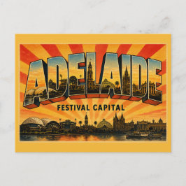 Adelaide Südaustraliens Festivalhauptstadt Vintage Postkarte
