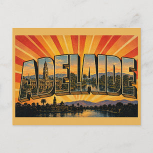 Adelaide Südaustraliens Hauptstadt Vintage Art Postkarte