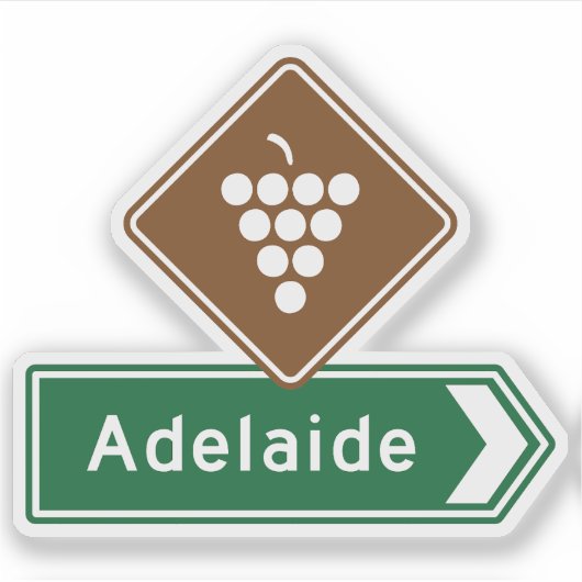 Adelaide, Südaustralischer Aufkleber (Vorderseite)