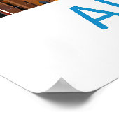 Adelaide Vintage Travel Poster Ski National Park (Ecke)