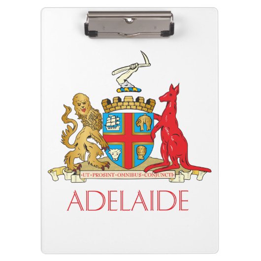 Adelaide Wappen Klemmbrett (Vorderseite)