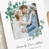 Adelaide Watercolor Greenery Wedding Announcement Einladung