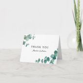 Adelaide Wedding Eukalyptus Vielen Dank Dankeskarte (Vorderseite)