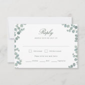 Adelaide Wedding Horizontal RSVP Card Karte (Vorderseite)