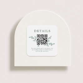 Adelaide Wedding QR Code Quadratischer Aufkleber