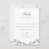 Adelaide Wedding Vertical RSVP Card (Vorderseite)