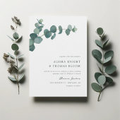 Adelaide Wedding Watercolor Eucalyptus Einladung