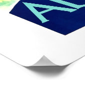 Adelboden, Schweiz, Ski Travel Poster (Ecke)