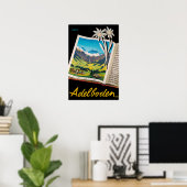 Adelboden, Schweiz, Skifahrplakat Poster (Heimbüro)