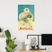Adelboden Schweizer Schweiz Berner Skigebiet Winte Poster (Heimbüro)