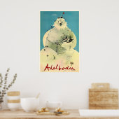 Adelboden Schweizer Schweiz Berner Skigebiet Winte Poster (Küche)