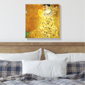 Adele Bloch-Bauer I von Gustav Klimt Canvas Print Leinwanddruck (Insitu (Schlafzimmer))