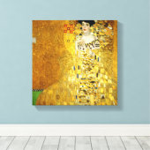 Adele Bloch-Bauer I von Gustav Klimt Canvas Print Leinwanddruck (Insitu (Holzboden))