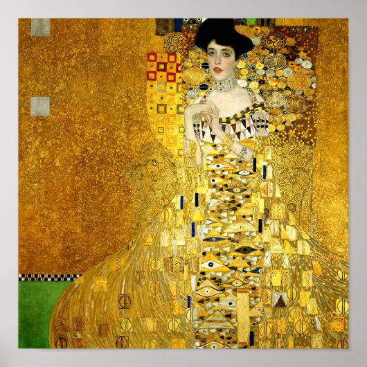 Adele Bloch-Bauer I von Gustav Klimt Poster Print (Vorne)