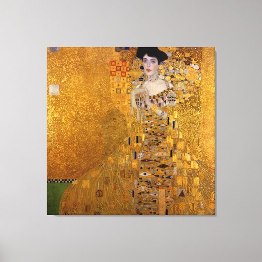 Adele Bloch-Bauers Portrait von Gustav Klimt 1907 Leinwanddruck (Vorderseite)