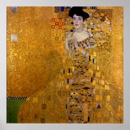 Adele Bloch-Bauers Portrait von Gustav Klimt 1907 Poster (Vorne)