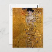 Adele Bloch-Bauers Portrait von Gustav Klimt 1907 Postkarte (Vorne/Hinten)