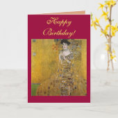 Adele Bloch-Bauers Portrait von Gustav Klimt Karte (Gelbe Blume)