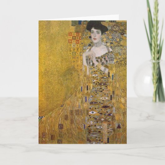 Adele Bloch-Bauers Portrait von Gustav Klimt Karte (Vorderseite)