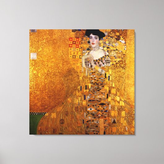 Adele Bloch-Bauers Portrait von Gustav Klimt Leinwanddruck (Vorderseite)