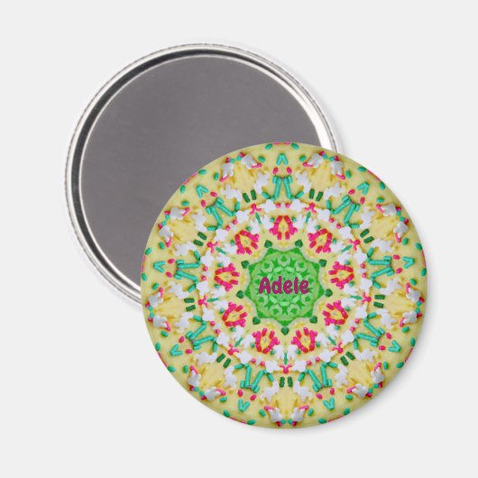 ADELE ~CANDY MAN Personalisiert Ostermuster ~ Magnet (Vorderseite/Rückseite)