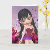 Adele Fairy Greetings Card Karte (Gelbe Blume)
