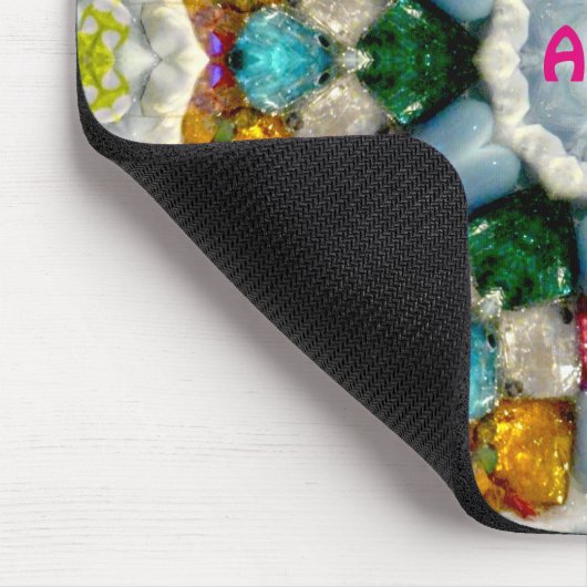 ADELE ~ Farbige Gemische Muster ~ Personalisiert Mousepad (Ecke)