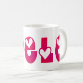 Adele im Herzen Kaffeetasse (VorderseiteRechts)