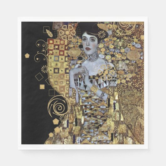 Adele Klimt Paper Napkin Serviette (Vorderseite)