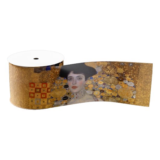 Adele, Lady in Gold Kunst von Gustav Klimt Ripsband (Spule)