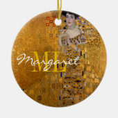 Adele, Lady in Gold von Gustav Klimt, Mit Monogram Keramik Ornament (Vorne)
