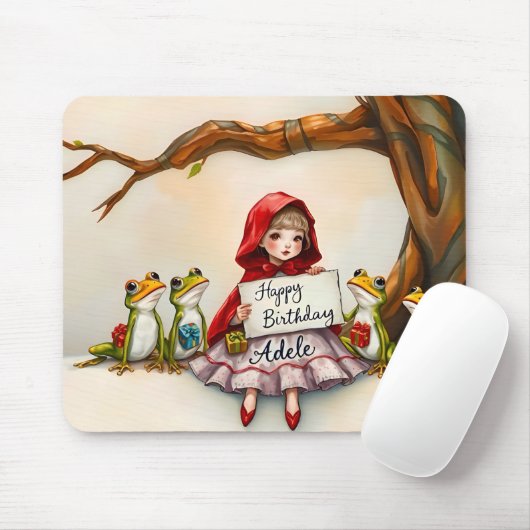 ADELE ~ Mit freundlichen Fröschen ~ Mousepad (Mit Mouse)