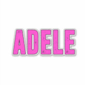 Adele Name für Adele Aufkleber (Vorderseite)