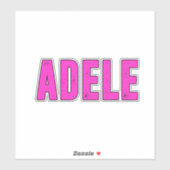 Adele Name für Adele Aufkleber (Blatt)